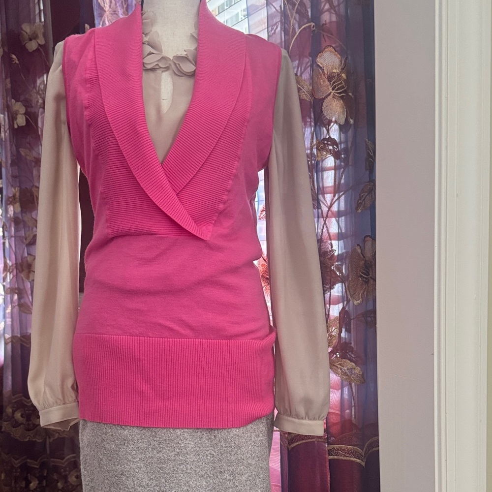 Cache Pink Wool Vest - Picture 4 of 4